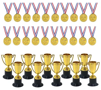 Obrázek produktu pro 20 malých trofejí a medailí pro soutěže a akce