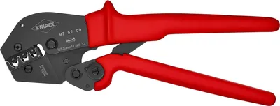 Produktbild von Knipex Crimp-Hebelzange Länge 250mm brüniert f.isol.Kabelschuhe und Steckverb.0,5 - 6,0 - 97 52 09 SB
