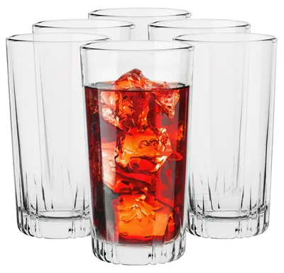 Longdrinkgläser Gina, 6er Set, 340 ml, spülmaschinenfest