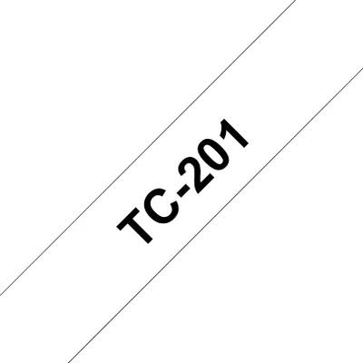 Immagine prodotto di Cartuccia nastro Brother 12 mm bianco/nero TC201