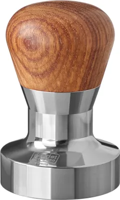 Produktbild von scarlet espresso | Tamper »Passion« für Barista; mit ergonomischem PVC- oder Edelholzgriff nach Wahl und Präzisions-Edelstahlbasis , Größe:49 mm, Farbe:Rosenholz
