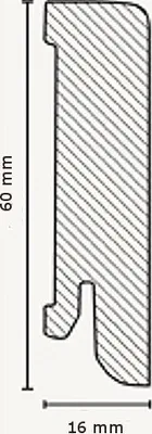 Produktbild von Sockelleisten "Lübeck" - Eiche geölt (Echtholzfurnier - 16.61.801)