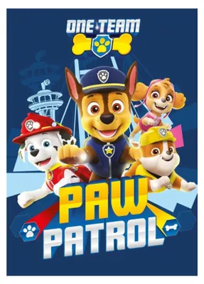 Produktbild von Paw Patrol One Team Fleece-Decke 110x140cm