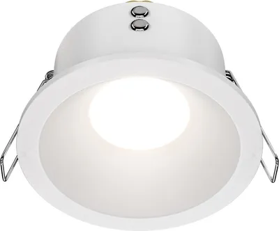 Produktbild von Maytoni Einbaulampe IP65 GU10 Dimmb. Alu Weiß 50W Zoomrunde Deckenleuchte