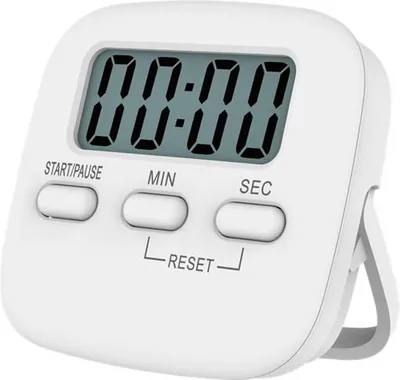 Produktbild von Elektronischer Küchentimer, Digitaltimer mit akustischem Alarm, LCD-Display, Countdown-Timer, Magnetständer, zum Kochen, Lernen, Backen und für Sport, Zeitmanagement