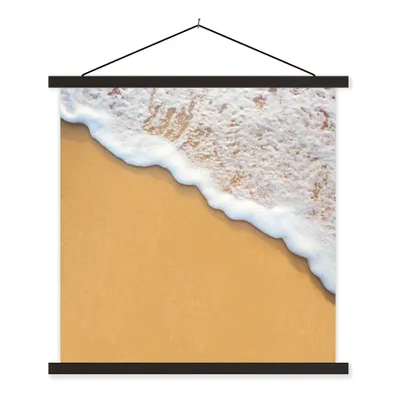 Produktbild von MuchoWow® Textilposter Strand - Wasser - Meer - Tropisch - Sommer 40x40 cm mit schwarzem Rahmen - Fotos