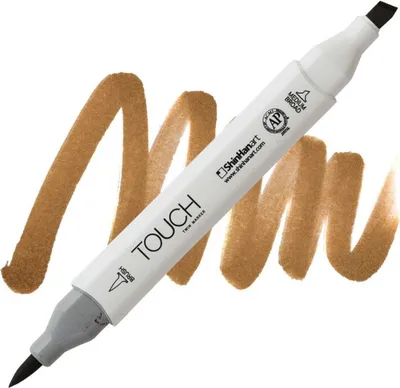 Obrázok produktu pre Alkoholový popisovač TOUCH obojstranný Brush & Chisel, BR95 Burnt sienna
