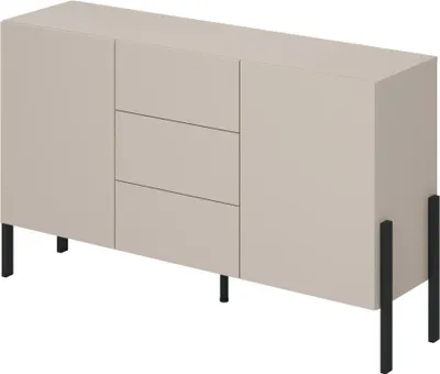 Produktbild von Meublorama HA-JUKON-24KSND43*2C/49KG, 2 Tür(en), Mitteldichte Faserplatte (MDF), 3 Schublade(n), 2 Jahr(e), 400 mm, 1540 mm
