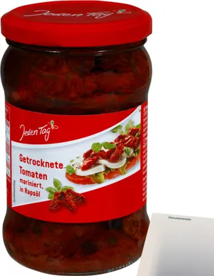 Produktbild von Jeden Tag getrocknete Tomaten (280g Glas) + usy Block