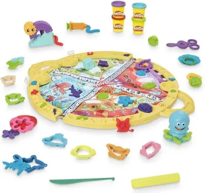 Produktbild von Play-Doh Fold 'n Go Playmat, Bastelset für Kinder, 3 Jahr(e), Mehrfarbig
