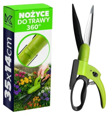 Obrázek produktu pro Kosačka na trávu, nože s možností otáčení o 360°, ergonomický design, zelená barva, šířka záběru 25 cm a více