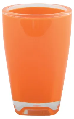 Produktbild von Spirella Zahnputzbecher Zahnbürstenhalter Tahiti 7,5x11,5 cm Acryl Orange