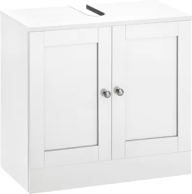Produktbild von Waschbeckenunterschrank >Emrik< in Weiß - 60x55x30cm (BxHxT)