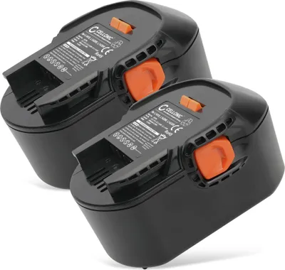 Image de CELLONIC 2x Batterie pour Outil Compatible avec AEG BS 14 C, BSS 14, BS 14 X, L1430 - (3000mAh, 14.4V)