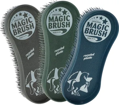 Image de Magic Brush Bürsten Set Cornflowers (3 teiliges Set, Pferdebürsten für Fell)