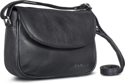 Produktbild von ROYALZ "Vermont" Echtleder Handtasche Damen klein im Vintage Look - kleine moderne Ledertasche perfekt als Ausgehtasche Abendtasche Schultertasche im Alltag Freizeit City