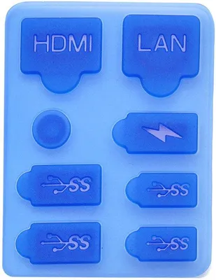 Image de Sac de protection en silicone avec port USB et kit de joints en tissu pour console de jeu PS5 Slim