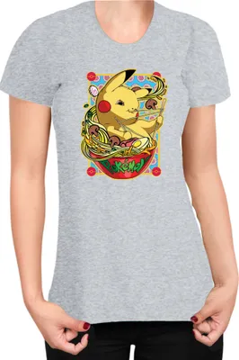 Immagine prodotto di Maglietta da donna Japan Manga Anime Comics Pokemon 041, Lady XL , Gris