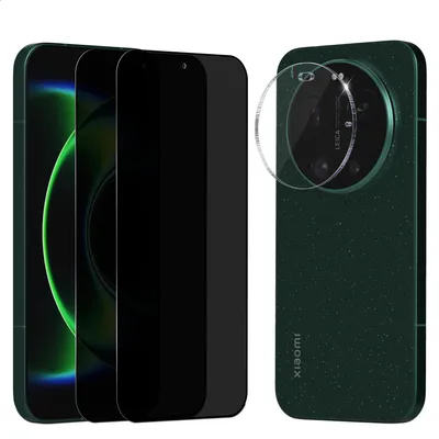 Produktbild von 2-Pack Xiaomi 17 Ultra Displayschutzfolie & 1-Pack Kameraschutz - Gehärtetes Glas 9H - Super Qualität 3D