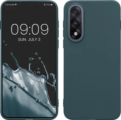 Produktbild von kwmobile Handyhülle für OnePlus Nord 5 Hülle - TPU Case - Kabelloses Laden - Schutzhülle Cover in Dunkler Schiefer