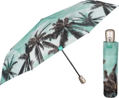 Image de PERLETTI Parapluie automatique pour femme TIME Naturo / palmiers, 26234