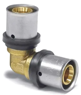 Immagine prodotto di Raccordo Pressfitting 32mm a 90°, Ottone, per Acqua Potabile - Boni-Shop