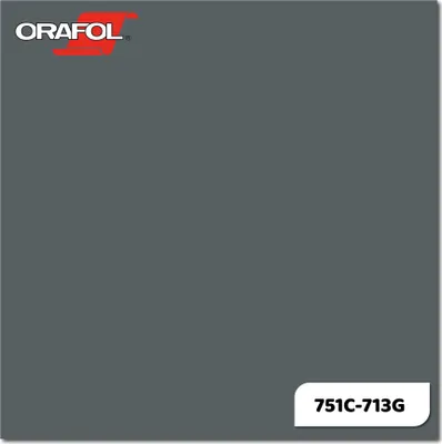 Produktbild von Plotterfolie ORACAL 751C-713G Eisengrau glänzend 31,5 x 20 cm