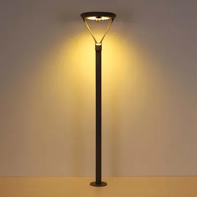 Produktbild von LED Solarleuchte, Wegelampe, Edelstahl, Glas, grau H 227,2 cm