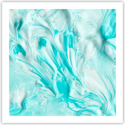 Produktbild von Poster - Poster ohne Rahmen - Blume Abstraktion - 60x60 cm - Wand Bild - Wanddeko - Wandbilder - Kunstposter - Wandposter - Bilder - Kunstdruck - Wanddekoration - Wandbild - P2XAC60x60-3827