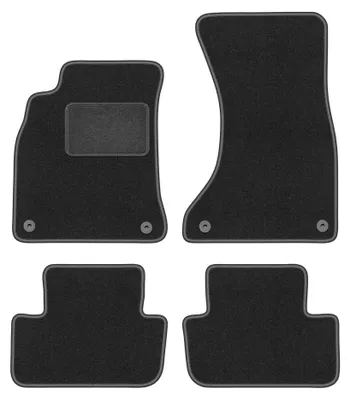 Immagine prodotto di Tappetini in moquette per Audi A4 B8 2007-2015 (berlina/station wagon/Allroad) – set 4 pezzi, grigio grafite, su misura – Wielganizator LUX