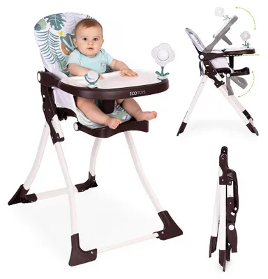 Immagine prodotto di Seggiolone pieghevole per bambini + giocattoli ECOTOYS