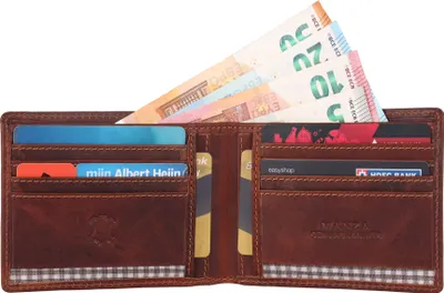 Produktbild von Geldbörse Herren Portemonnaie Echt Leder Börse Querformat Geldbeutel RFID MANZA®