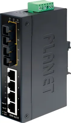 Immagine prodotto di PLANET 4+2 100FX Port Multi-mode Industrial Ethernet Switch