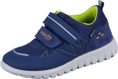 Produktbild von Superfit Jungen Halbschuhe/ Klettschuhe SPORT 7 MINI Blau Leder-Textil-Synthetik-MixGröße:32