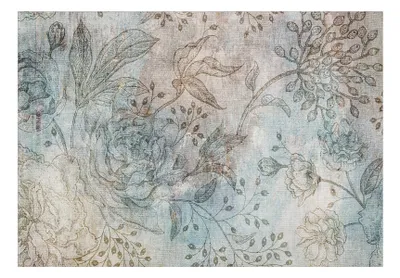 Produktbild von Vlies Fototapete Blumen 400x280 cm Tapeten Wandtapete XXL Retro Vintage b-C-0977-a-a