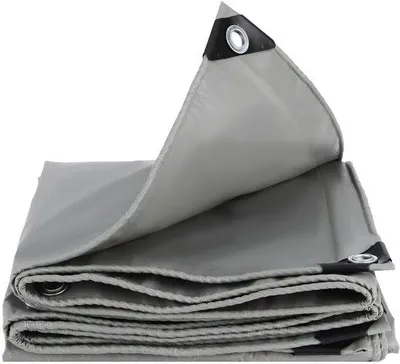 Immagine prodotto di Telo protettivo impermeabile Unyqoos® – telo resistente realizzato in tessuto PVC da 450 g/m², bordi rinforzati, occhielli in alluminio ogni 50 cm, resistente agli strappi e ai raggi UV
