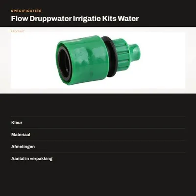 Productafbeelding van Set watermondstukken voor irrigatiesystemen - Waternevelinstallatie - Spuitmonden - Kraanadapter - Snelkoppelingadapter - Afneembare spuitmond