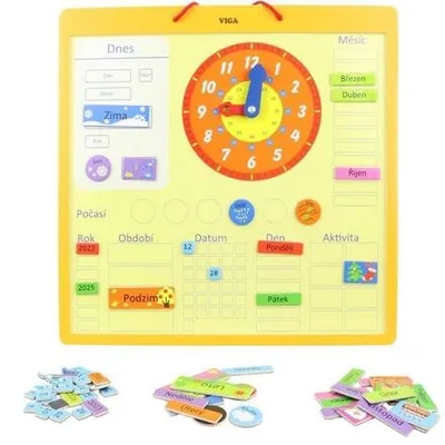 Produktbild von Viga Holzkalender Tschechisch groß