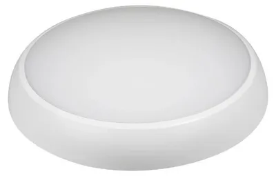 Produktbild von Runde LED-Deckenleuchte 12/16 W, 100 lm/W, IP65, IK08, weiß, mit Notlichtmodul (3 Std.) + AT