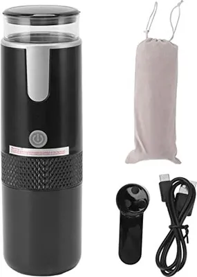Produktbild von Jiawu tragbare Kaffeemaschine, Kapsel-Espressomdruckkompatible K-Cup-Kapseln gemahlener Kaffee, manuell betriebene Handmaschinencamping