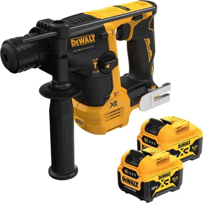 Produktbild von DEWALT Akku-Bohrhammer DCH072P2, 12Volt, (2x Li-Ionen Akku 5,0Ah, in T