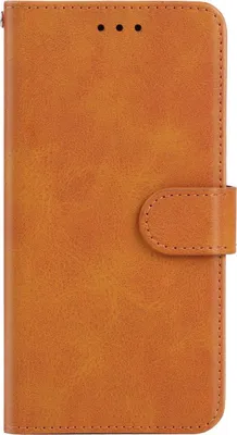 Produktbild von König Design Hülle kompatibel mit Nokia G21 / G11 Kunstleder Handyhülle - Handy Case Braun