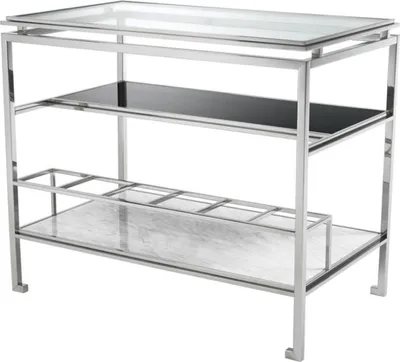 Produktbild von Casa Padrino Designer Beistelltisch 85 x 50 x H. 72,5 cm - Luxus Kollektion