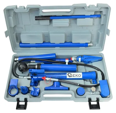 Immagine prodotto di Kit-set idraulico per la raddrizzatura e la rimozione delle ammaccature della carrozzeria, per riparazione, 10 tonnelllate, utensile professionale automobilistico,15 pezzi