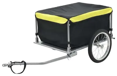 Obrázok produktu pre Prívesný vozík na prepravu bicyklov, oceľový rám, rozmer 136 cm x 72 cm x 58 cm, nosnosť 65 kg, skladacia konštrukcia, reflexné bezpečnostné pruhy