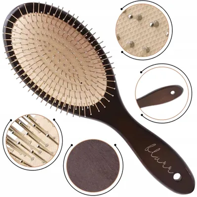 Produktbild von blurr Holz Entwirrungsbürste für Alle Haartypen
