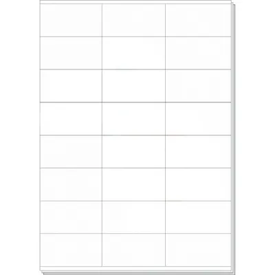 Produktbild von Weiße Etiketten 70x36 mm, A4, 100 Blatt, permanent haftend für Laser- & Tintenstrahldrucker