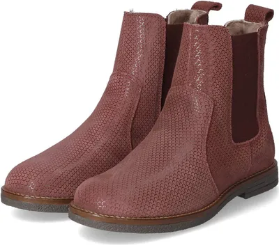 Produktbild von Bisgaard Kinder Chelsea Boots/ Winterstiefeletten NEO LAMB Rot Rauleder  Größe: 37