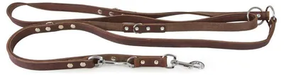 Produktbild von Das Lederband Hunde Führleine Weinheim Mocca lang, Maße: 300 cm / 22 mm