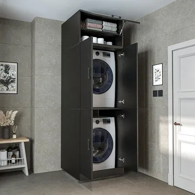 Immagine prodotto di Mobile per lavatrice Roomart DORA-II, larghezza 70 cm, nero-rovere